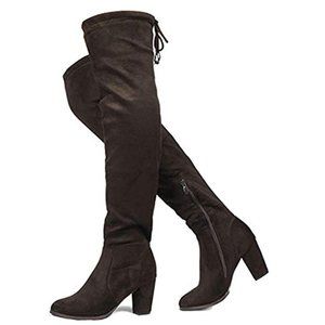 Brown DREAM PAIRS Over The Knee Boots